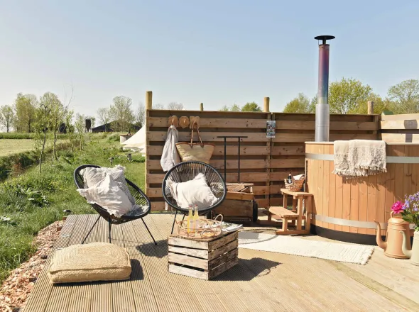 luxe glamping met prive welness