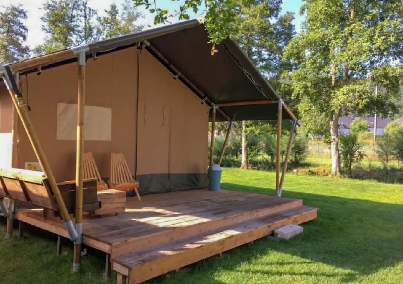 luxe glamping met eigen sanitair